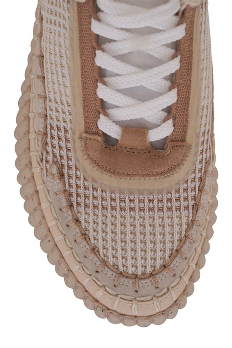 chloe sneaker spitze beige|chloe nama shoes.